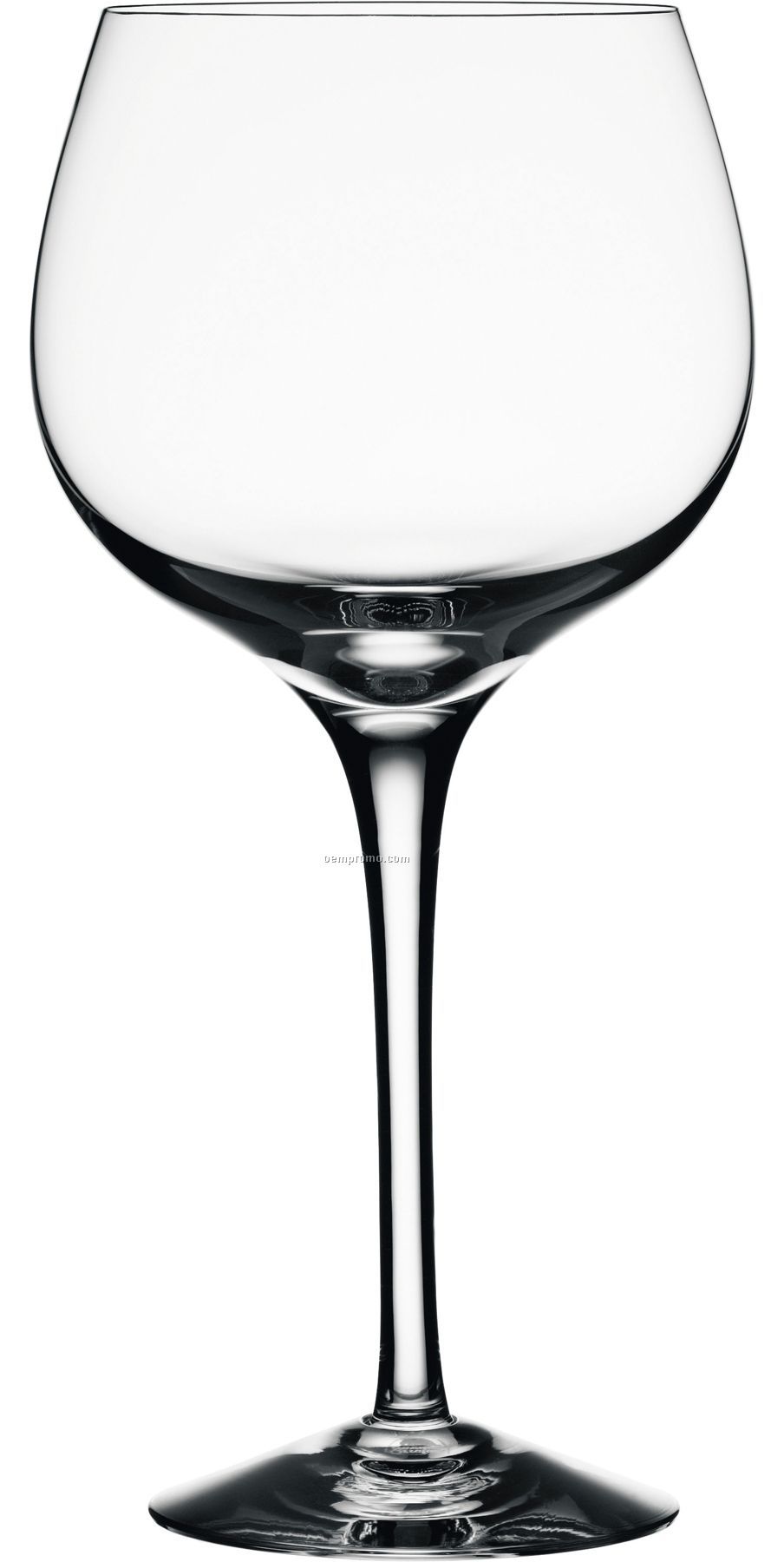 Illusion Hand Blown Crystal Burgundy Wine Stemware By Nils Landberg