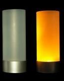 LED Votive Candle W/ Silver Base (8")