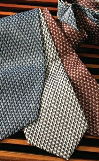Men's Micro Check Polyester Tie