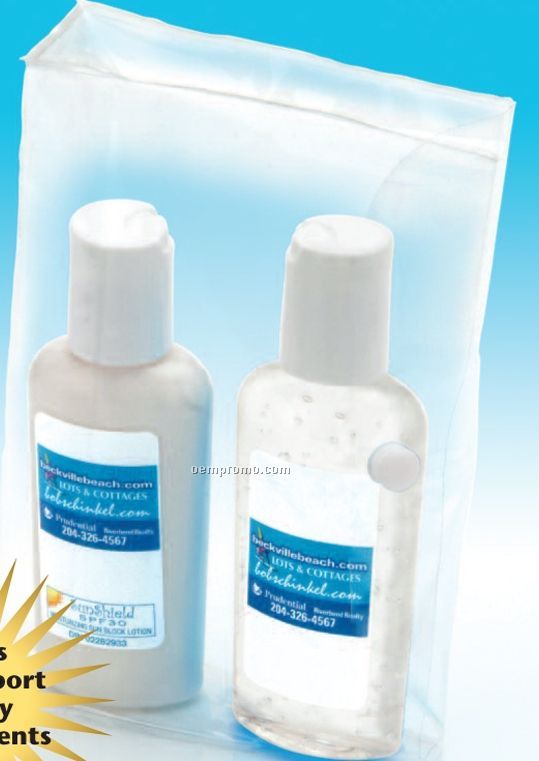 Personal Care Kit W/ Sunscreen And Anti Bacterial