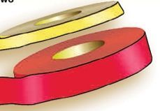 Stock Barrier & Border Tapes - Red (1200'x2")