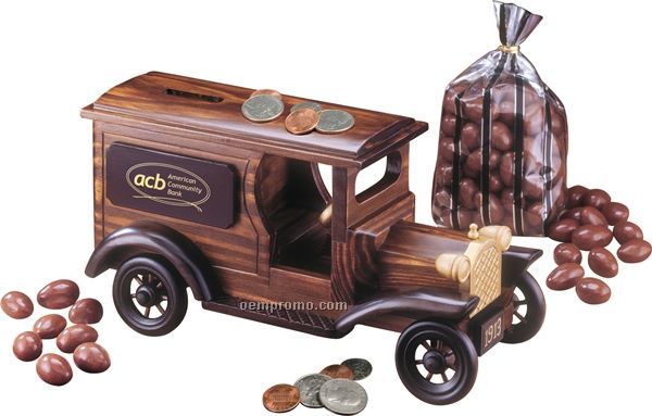 1913 Armored Car Bank W/ Milk Chocolate Almonds