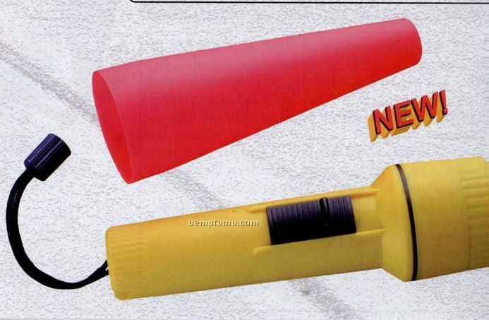 Flashlight With Safety Cone