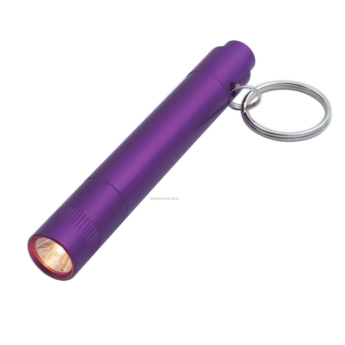 Purple Aluminum Flashlight Keychain