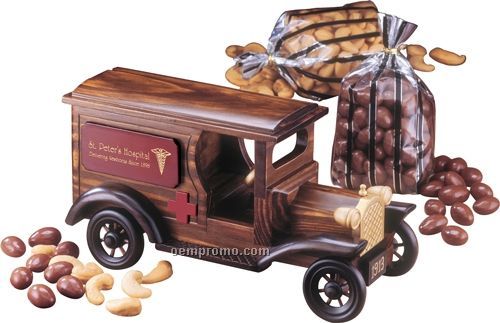 1913 Vintage Ambulance W/ Milk Chocolate Almonds & Extra Fancy Jumbo Cashew