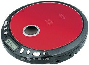 Compact Personal CD Player W Hp Red