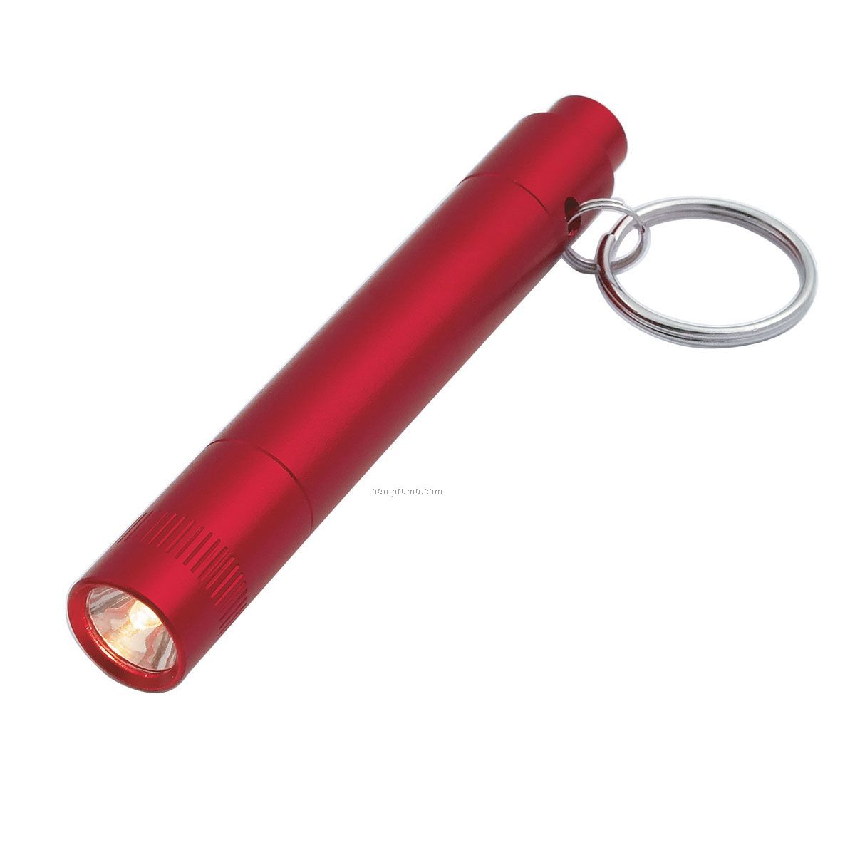 Red Aluminum Flashlight Keychain