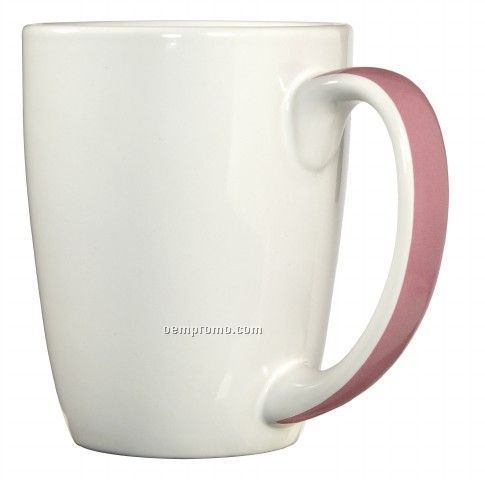 11 Oz Dayton Ribbon Handle Ceramic Coffee Mug