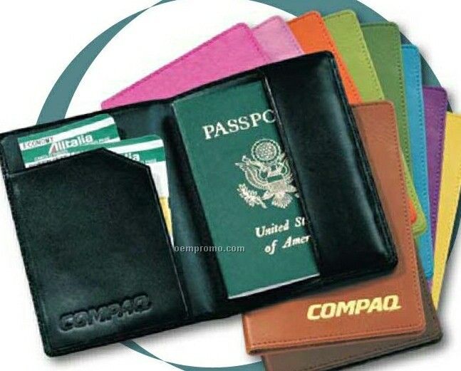 Leather Passport Jacket Case