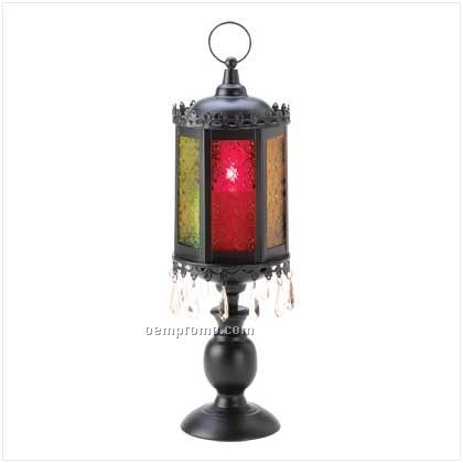 Moroccan Pedestal Candle Lamp