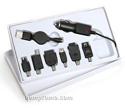 Pep Cell Phone Charger W/ 6 Adaptors