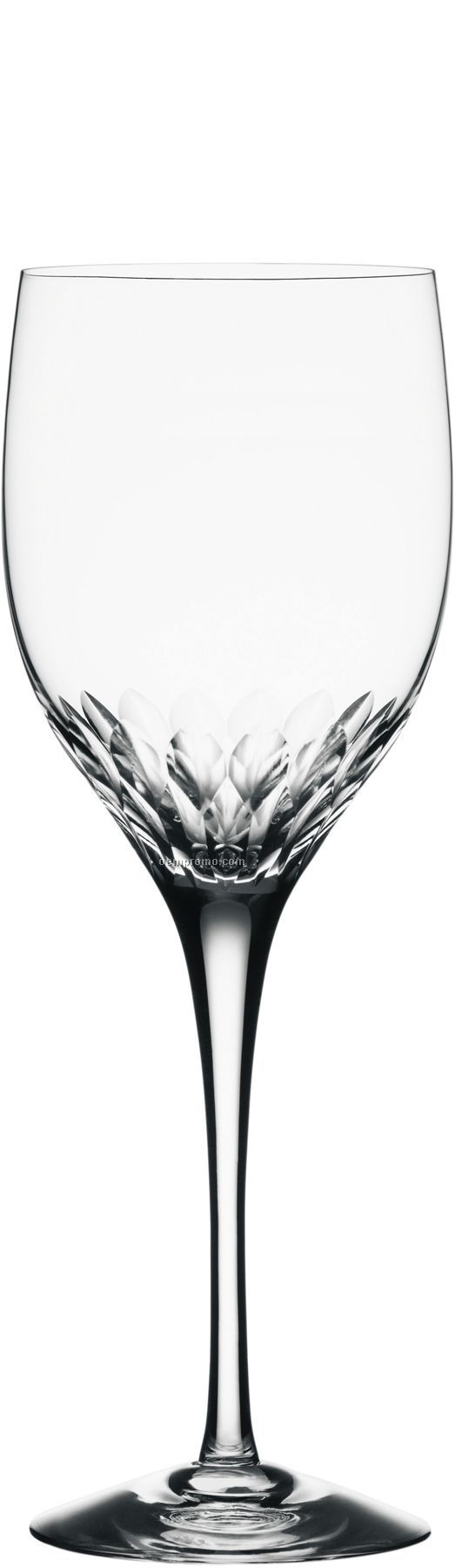Prelude Crystal Goblet Glass W/ Leaf Pattern
