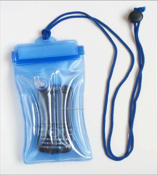 Waterproof Bag For Mobile Phone With Top Cord Tab (3.54"X7.09")