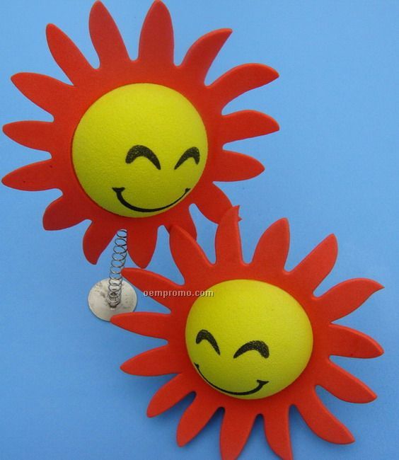 Happy Sun Antenna Ball Topper