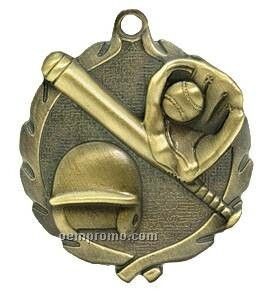 Medal, "Softball" - 1-3/4" Wreath Edge