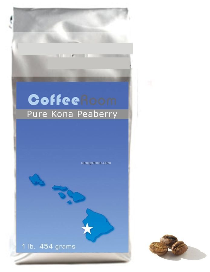 16 Oz. Bag 100% Pure Kona Peaberry Coffee