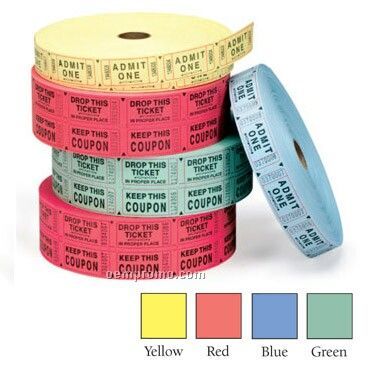 Double Roll Tickets - Stock Imprint