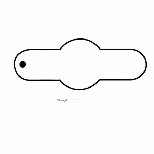 Stock Shape Collection Oval W/ Circle 21 Key Tag