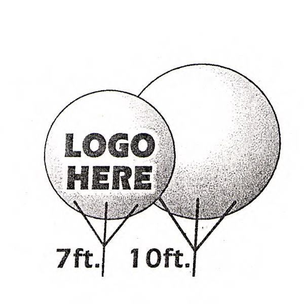 10' Pvc Round Inflatable Sphere Ball ( No Art)