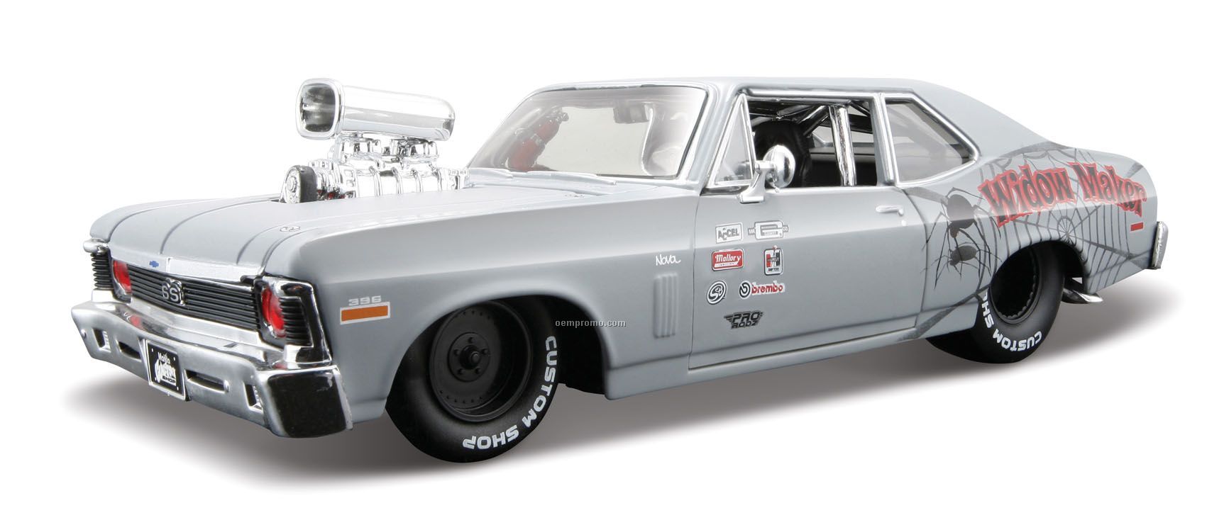 7"X2-1/2"X3" 1970 Chevrolet Nova Ss All Star Series Die Cast Replica