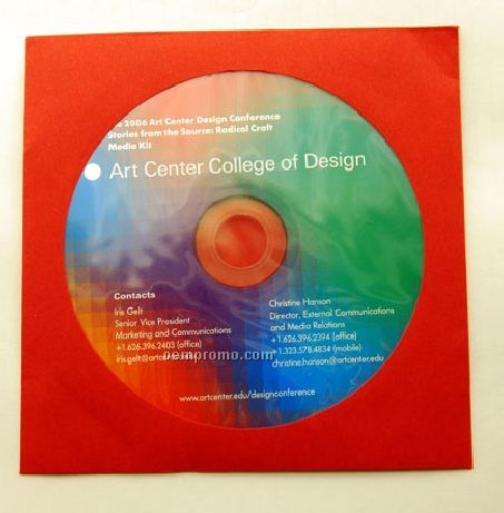 CD Replication In Red Paper Sleeve