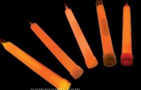 Blank 6" Premium Orange Glow Sticks