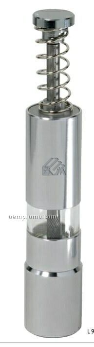 The Easy Press Stainless Steel Pepper Mill