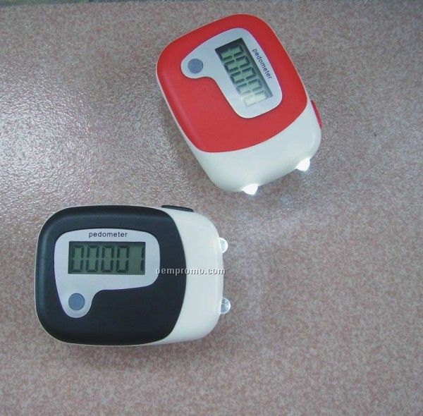 2 LED Torch Pedometer
