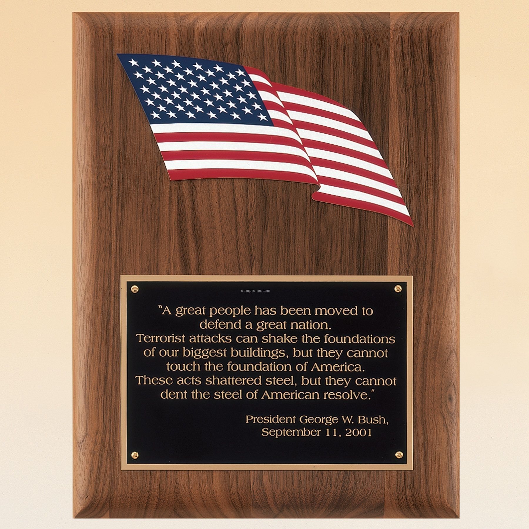 American Flag Plaque