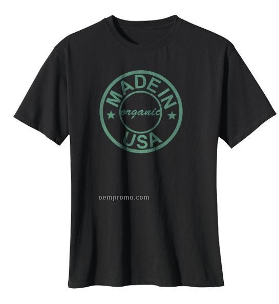 100% Organic Black T-shirt (1 Color)