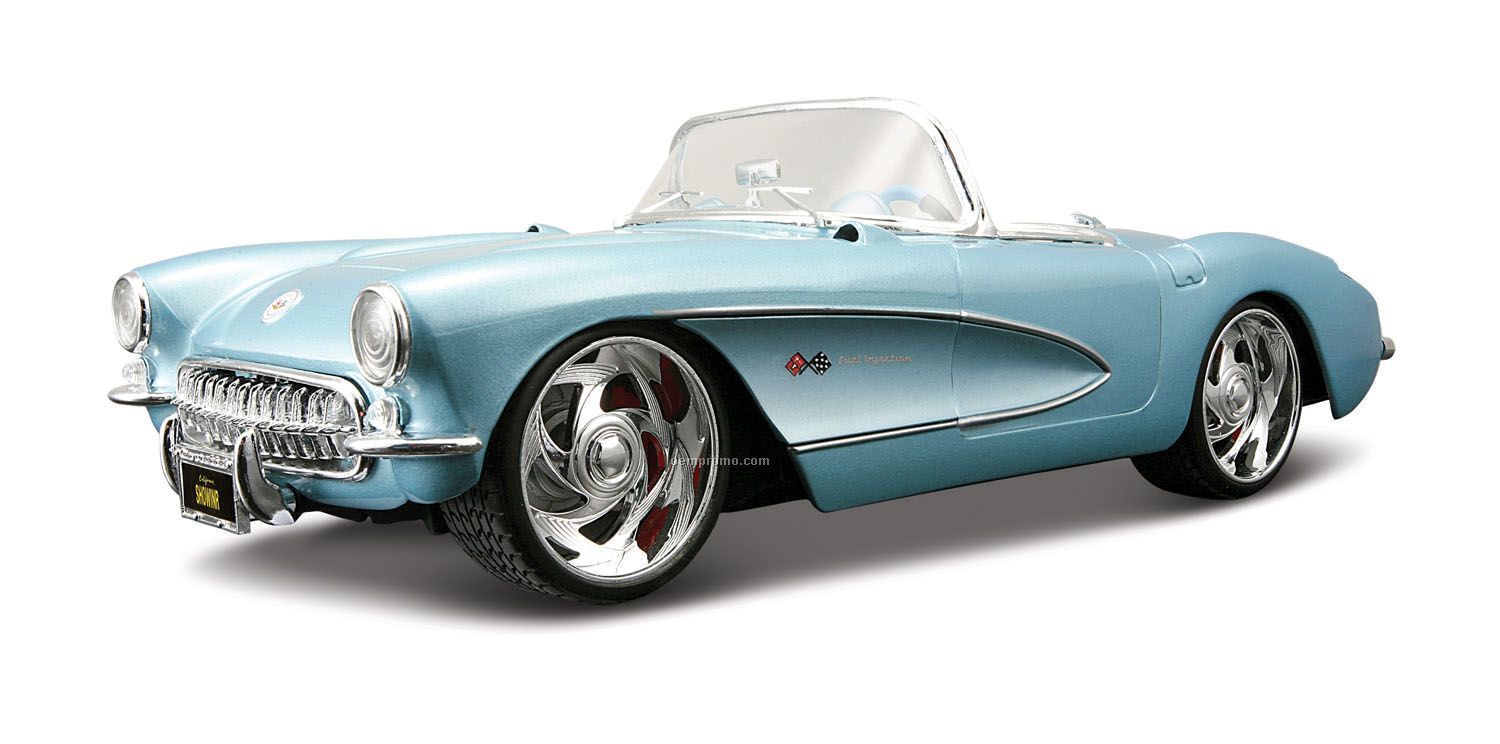 9 "X2 1/2"X3" 1957 Chevrolet Corvette All Star Die Cast