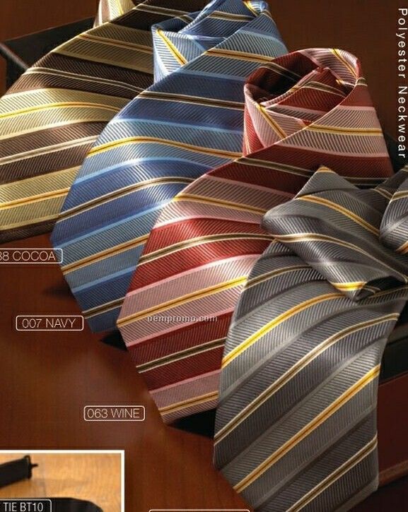 Men's Stripe Polyester Ties