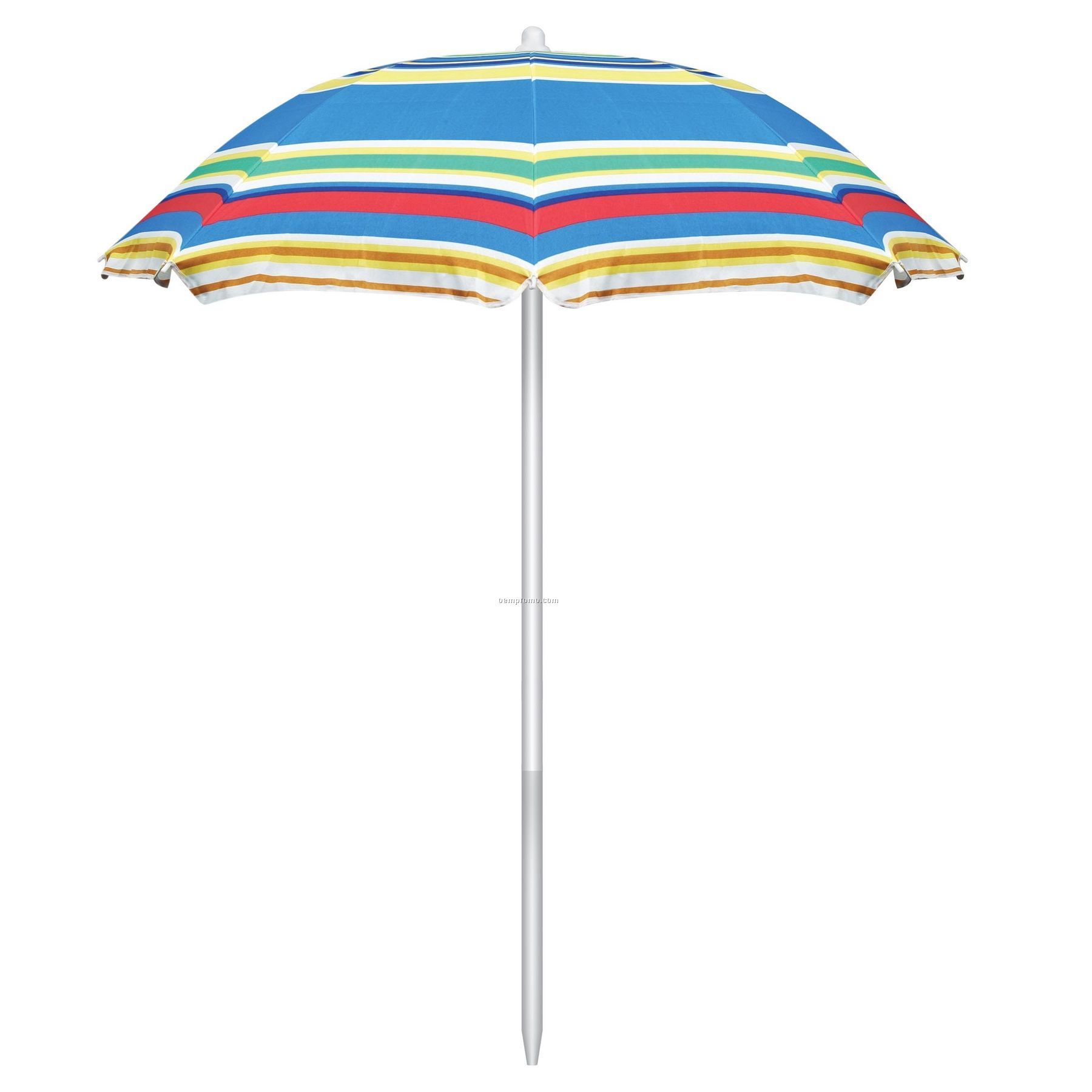 62" Striped Patio Umbrella W/ Tilt Feature