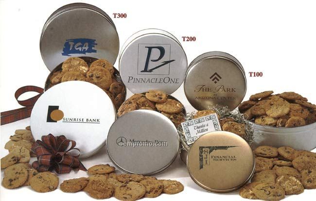 Corporate Cookie Tins (2-1/2 Dozen)