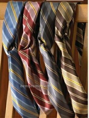 Women's Stripe Polyester Loop Ascots
