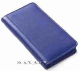 Zip Travel Colored Leather Wallet