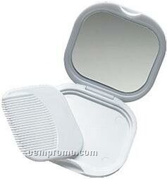 Mirror, Comb Set In A Compact