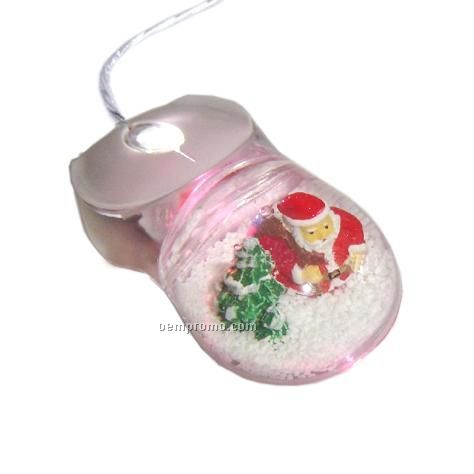 Santa Claus Snow Globe Mouse