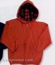 Adult Unisex Custom Lined Zipped Hoodie Sweatshirt