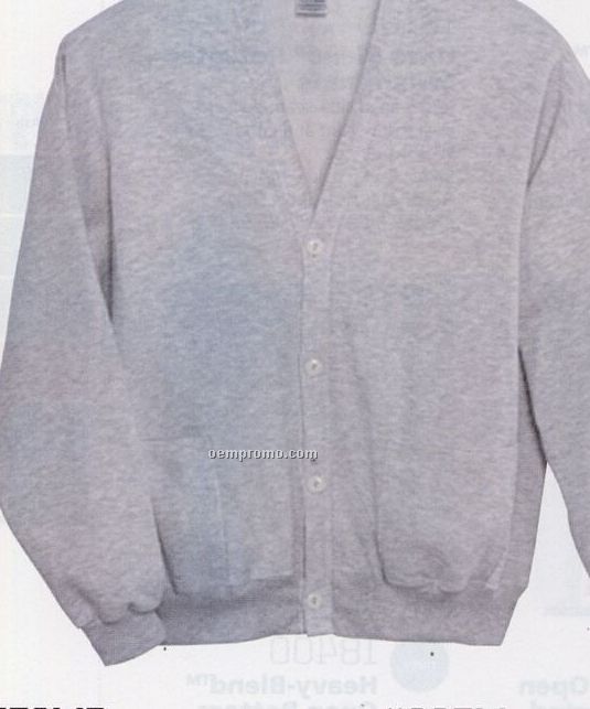 Neutral Jerzees Cardigan Sweater (Screen Print)