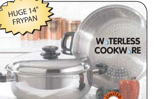 Precise Heat Surgical Stainless Steel Oversized Skillet, Steamer And Cover