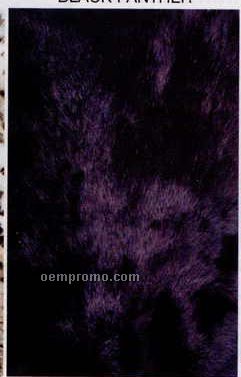 Dyed Black Panther Rabbit Fur Pelt