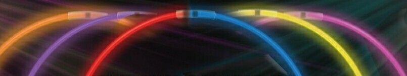 22" Triple Color Standard Glow Necklace (Red/ Green/ Blue)