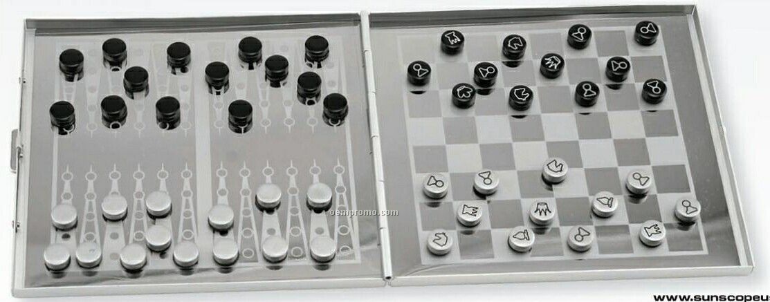 Compact Chess & Checker Game