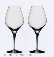 Intermezzo Blue Crystal 2-piece Aroma Wine Glass Set W/ Blue Drop