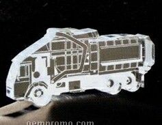 Acrylic Paperweight Up To 20 Square Inches / Garbage Truck 2