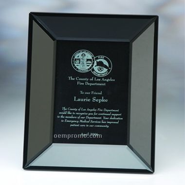Black Glass Picture Frame 5"X7" (Screened)