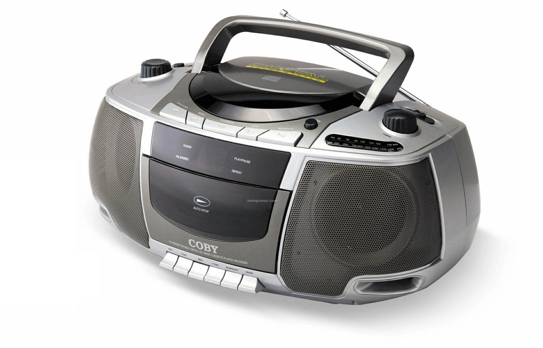 Coby Portable CD/Radio/Cassette Player/ Recorder