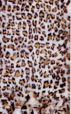 Dyed Leopard Design Rabbit Fur Pelt