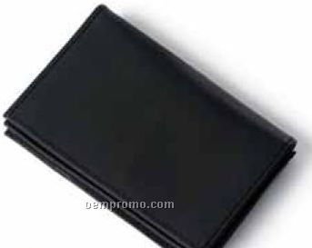 Slim Wallet W/ Clear Id Window (Synthetic Leather)